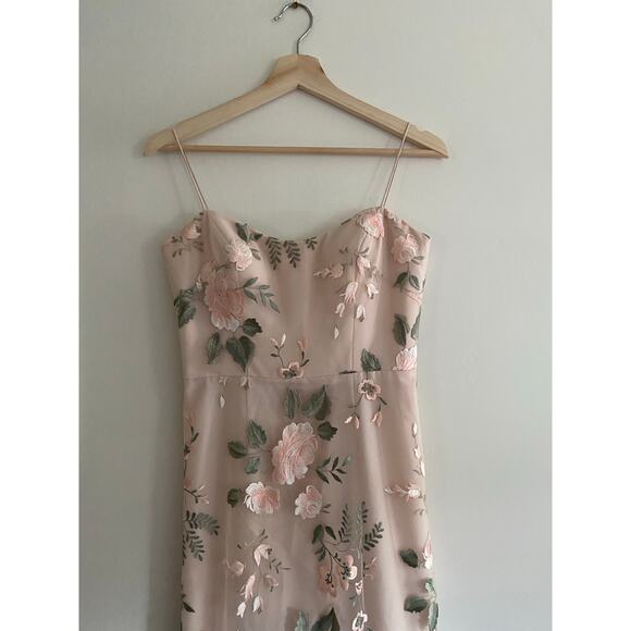 JENNY YOO Drew Print Enchanted Floral Blush Bridesmaid Dress Size 2 - Picture 6 of 6